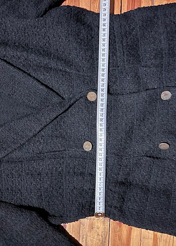 Düğmeli Siyah Tuvit Elbise - Görsel 4