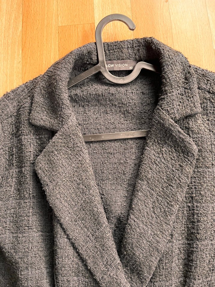 Düğmeli Siyah Tuvit Elbise - Görsel 2