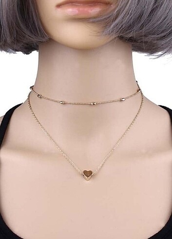 Accessorize İKİLİ KALP KOLYE