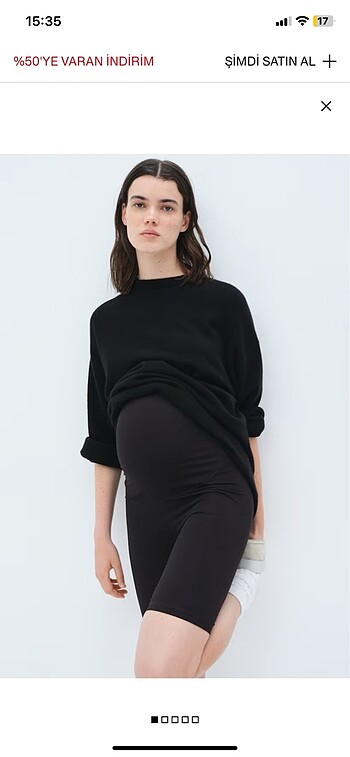 H&M hamile (mom koleksiyonu ) biker tayt