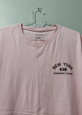 LC Waikiki Pembe Pamuklu Kız Tişörtü, Kısa Kollu, Salaş