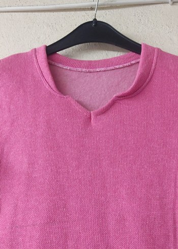 LC Waikiki Pembe V Yaka Kadın Triko