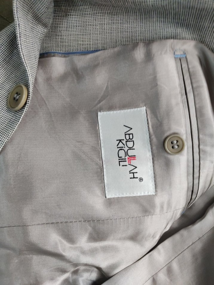 Bej Düğmeli Erkek Ceket - Görsel 4