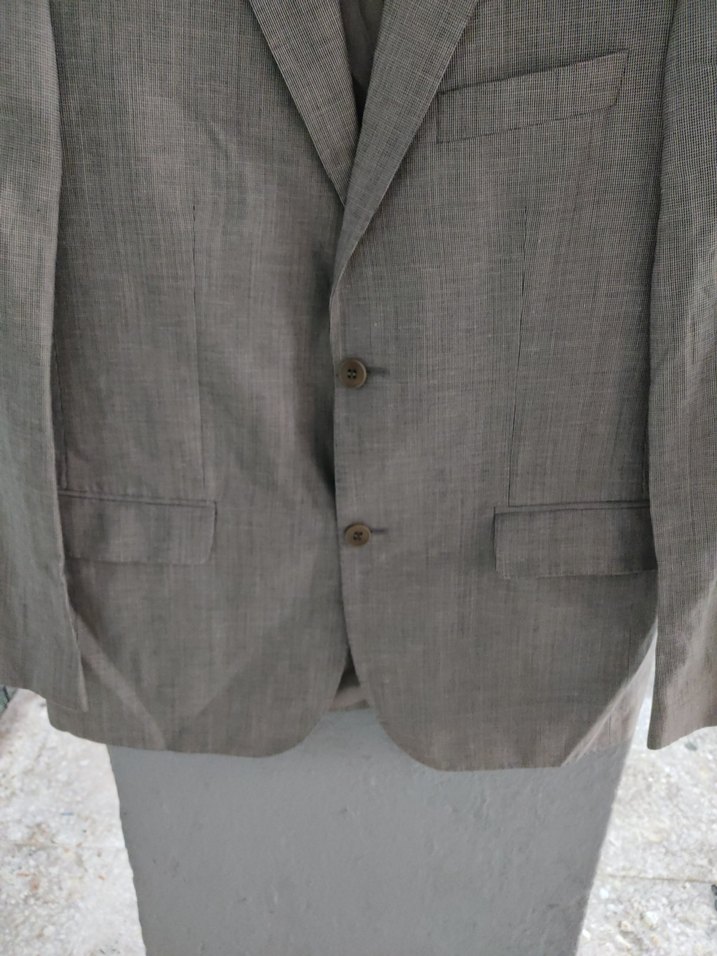 Bej Düğmeli Erkek Ceket - Görsel 2