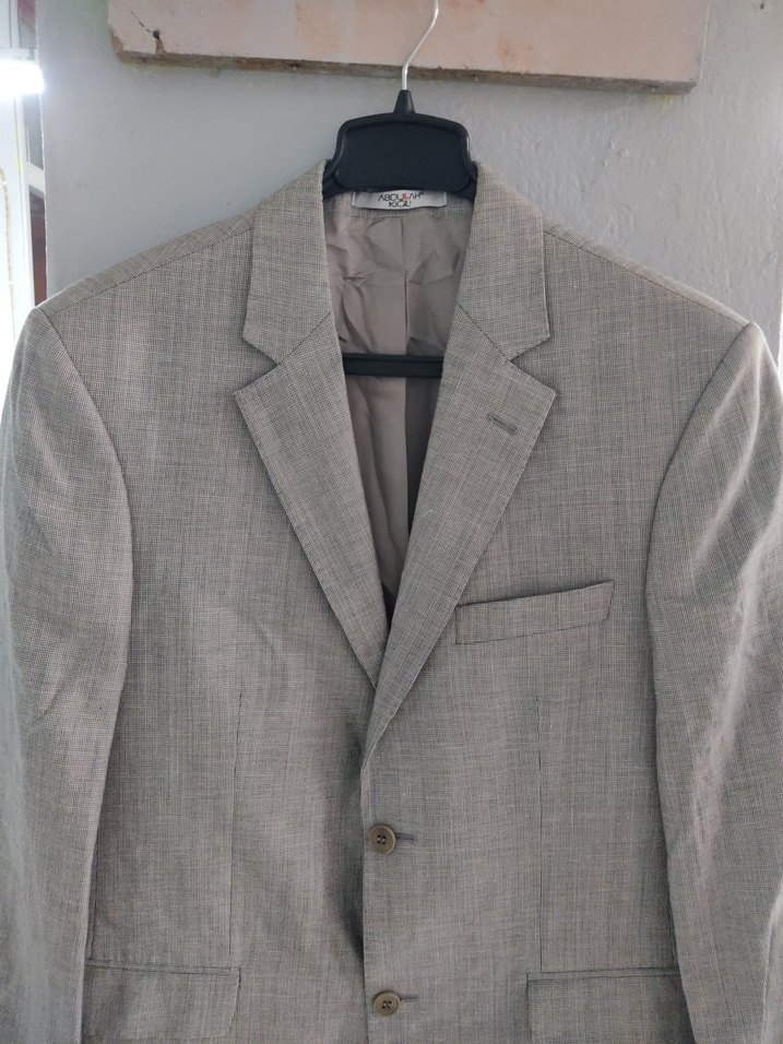 Bej Düğmeli Erkek Ceket - Görsel 3