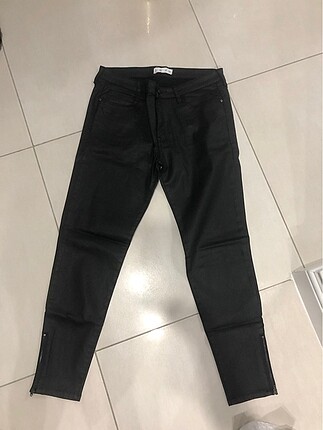 Mango deri görünümlü pantolon