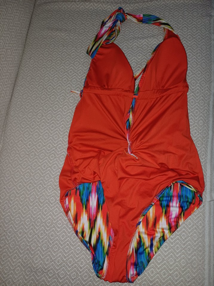 Renkli Bağlamalı Drapeli Kadın Mayo - Görsel 3