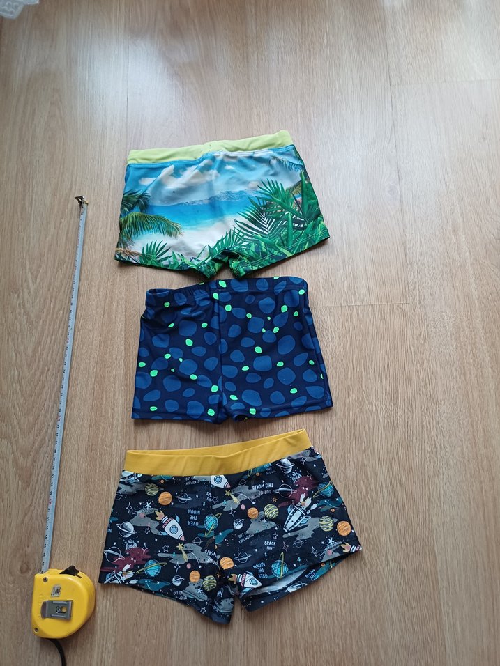 3lu Erkek Çocuk Renkli Desenli Kısa mayo - Görsel 2