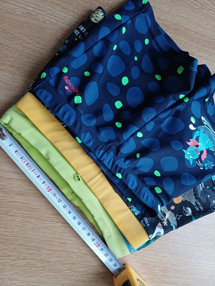 3lu Erkek Çocuk Renkli Desenli Kısa mayo - Görsel 3