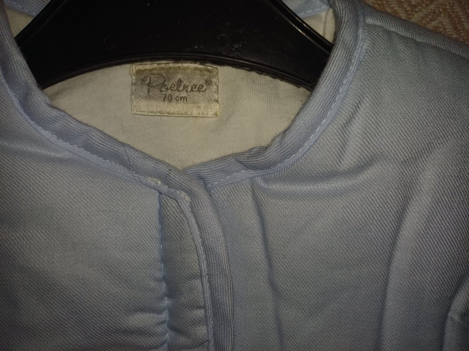 Mavi Fermuarlı Bebek Uyku Tulumu - Görsel 5