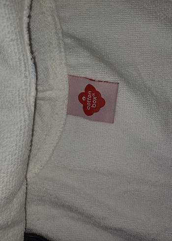 Kapüşonlu Erkek Çocuk Bornoz Beyaz - Görsel 3