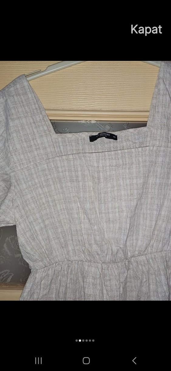 Bej Kadın Hamile Elbise - Görsel 2