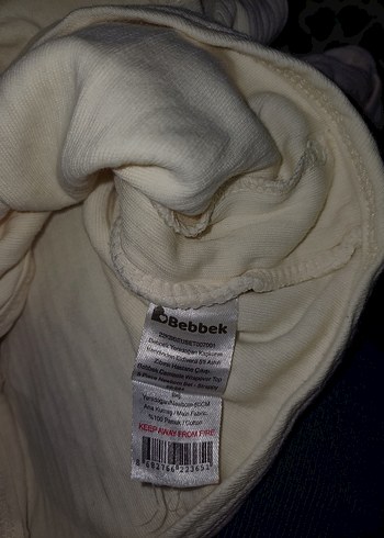 Bebek  Beyaz Uzun Kollu Takım - Görsel 3