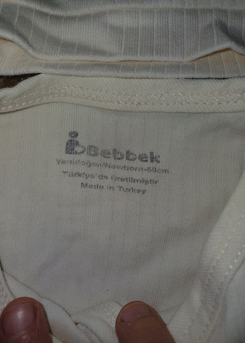 Bebek  Beyaz Uzun Kollu Takım - Görsel 2