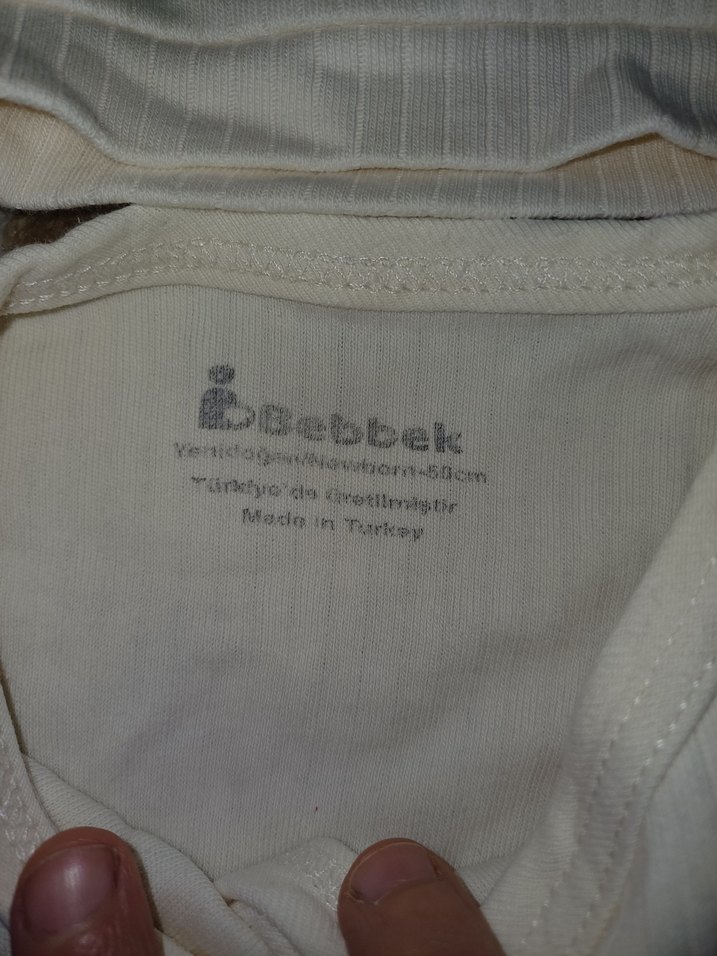 Bebek  Beyaz Uzun Kollu Takım - Görsel 2