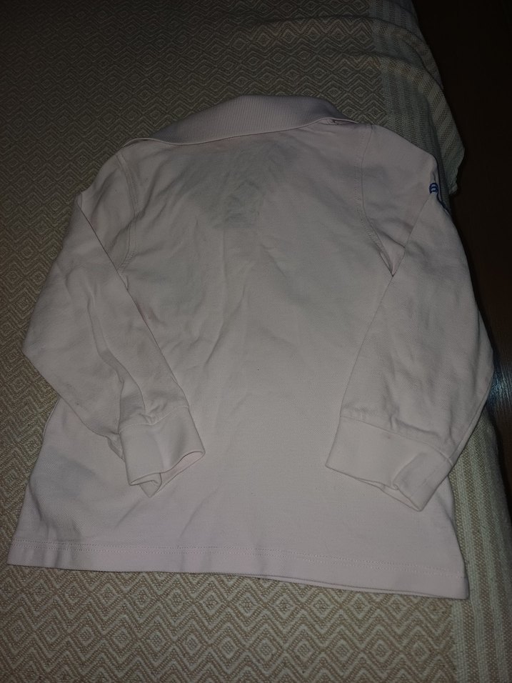 Çocuk pudra Uzun Kollu Polo Yaka Tişört - Görsel 2