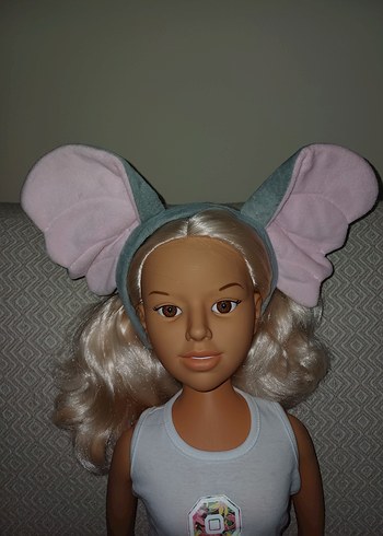 Gri ve Pastel Fil Kulaklı taç - Görsel 2