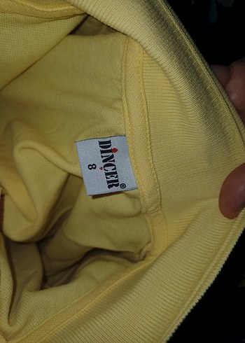 Çocuk Sarı Uzun Kollu Polo Tişört - Görsel 4