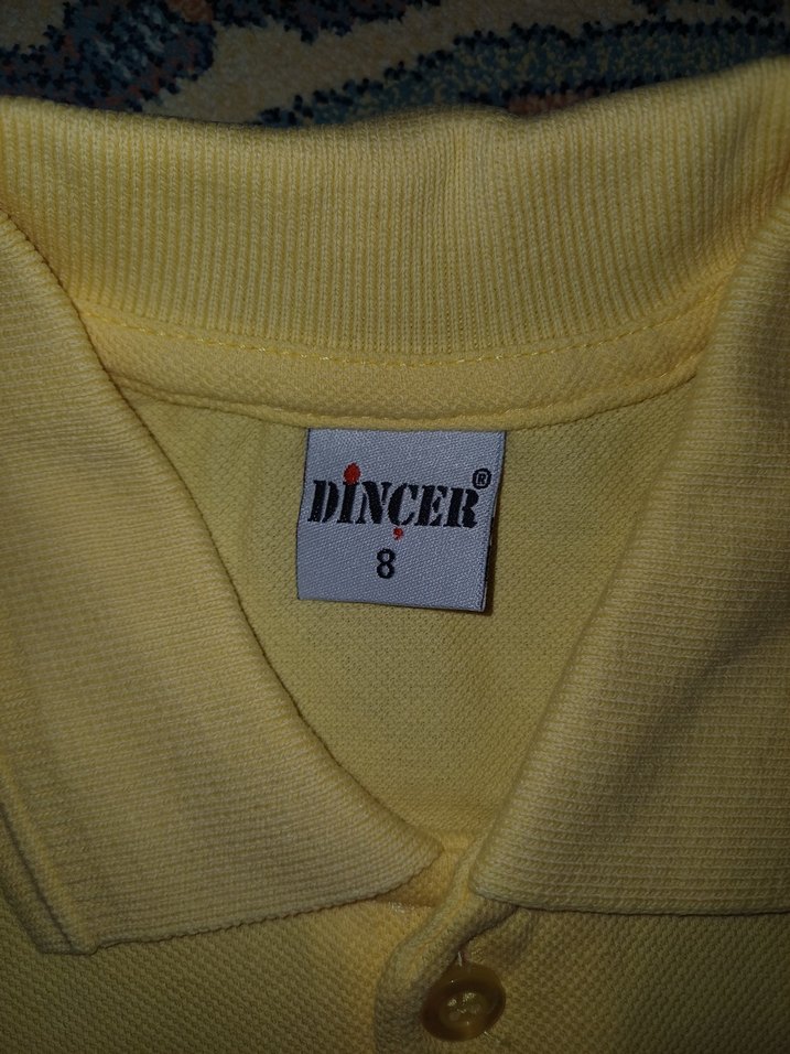 Çocuk Sarı Uzun Kollu Polo Tişört - Görsel 3