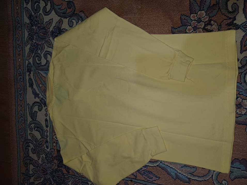 Çocuk Sarı Uzun Kollu Polo Tişört - Görsel 2