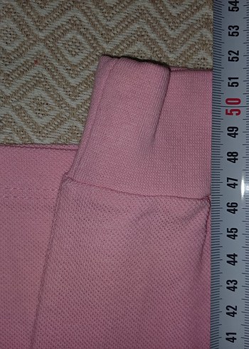 Çocuk Pembe Uzun Kollu Polo Tişört - Görsel 5