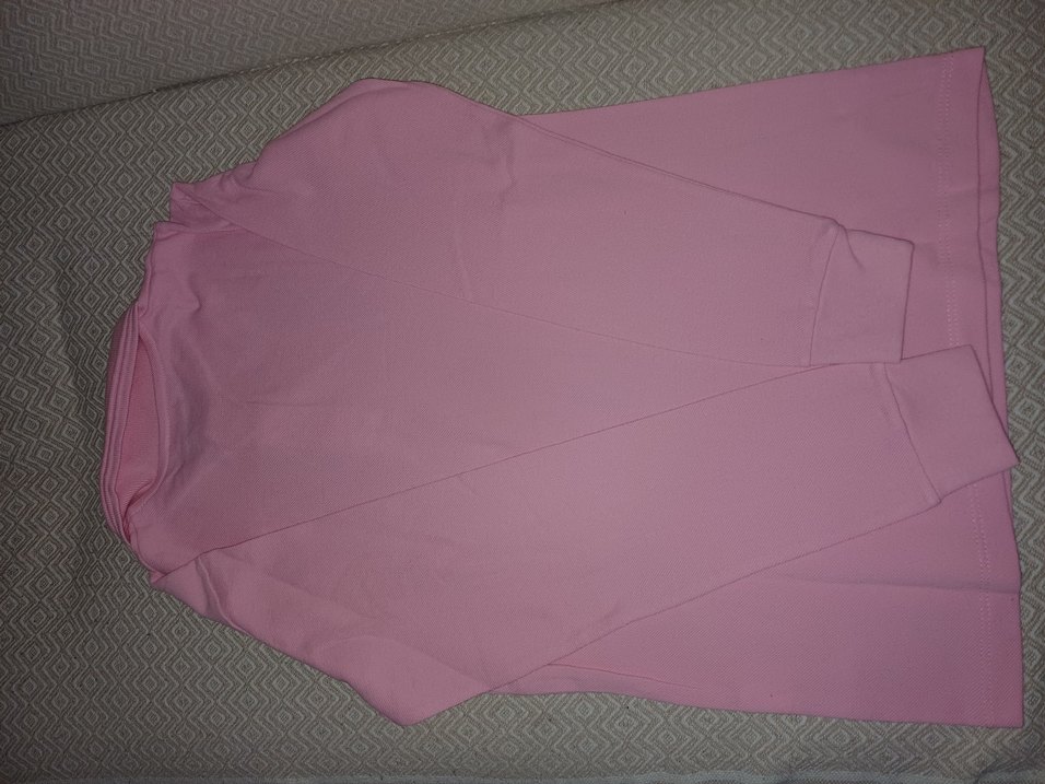 Çocuk Pembe Uzun Kollu Polo Tişört - Görsel 2