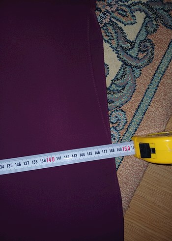 Bordo Uzun Kollu Salaş Uzun Elbise - Görsel 6