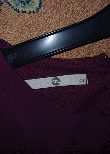 Bordo Uzun Kollu Salaş Uzun Elbise - Görsel 10