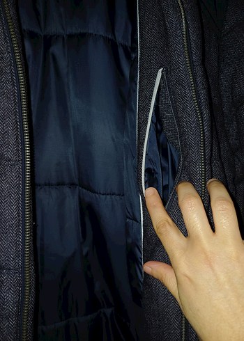 Gri Denim Erkek mont - Görsel 5