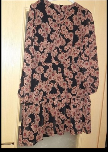 Trendyol & Milla Pembe Bohem Uzun Kollu Midi Elbise