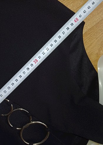 Zincir Detaylı Siyah Kadın Body - Görsel 6