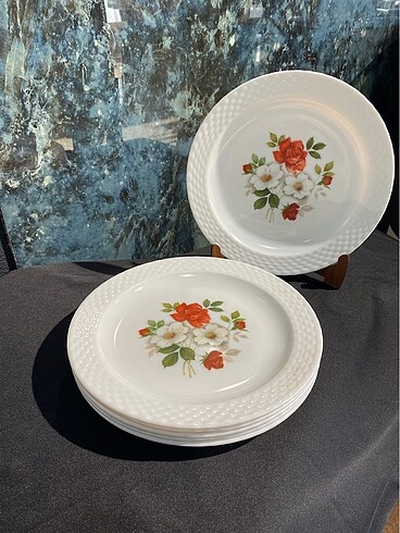 Diğer Vintage 6 adet pasta tabağı