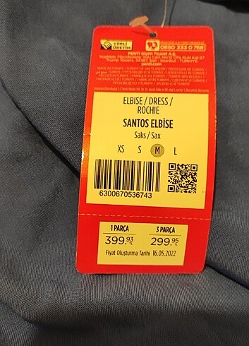 m Beden mavi Renk Elbise