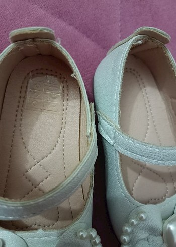 İnci Detaylı Beyaz Kız Çocuk Babet - Görsel 3