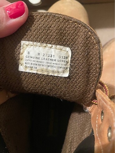 38 Beden camel Renk Timberland Bot