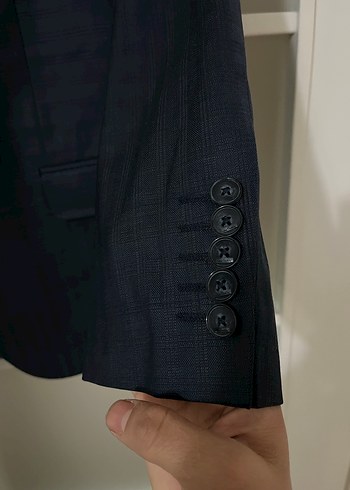 Klasik Siyah Erkek Takım Elbise Ceketi - Görsel 3