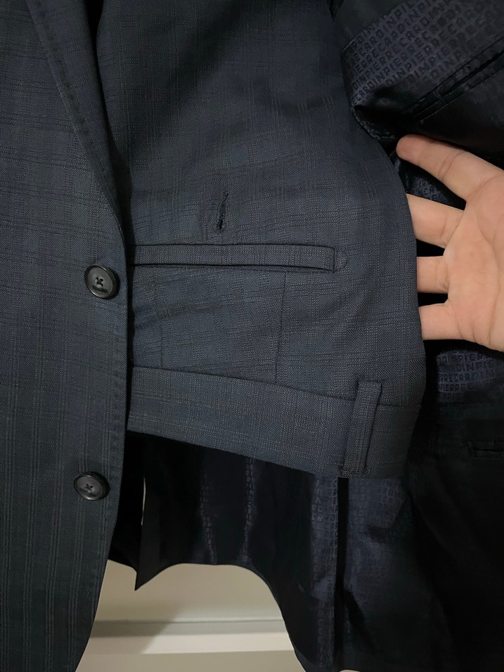 Klasik Siyah Erkek Takım Elbise Ceketi - Görsel 2
