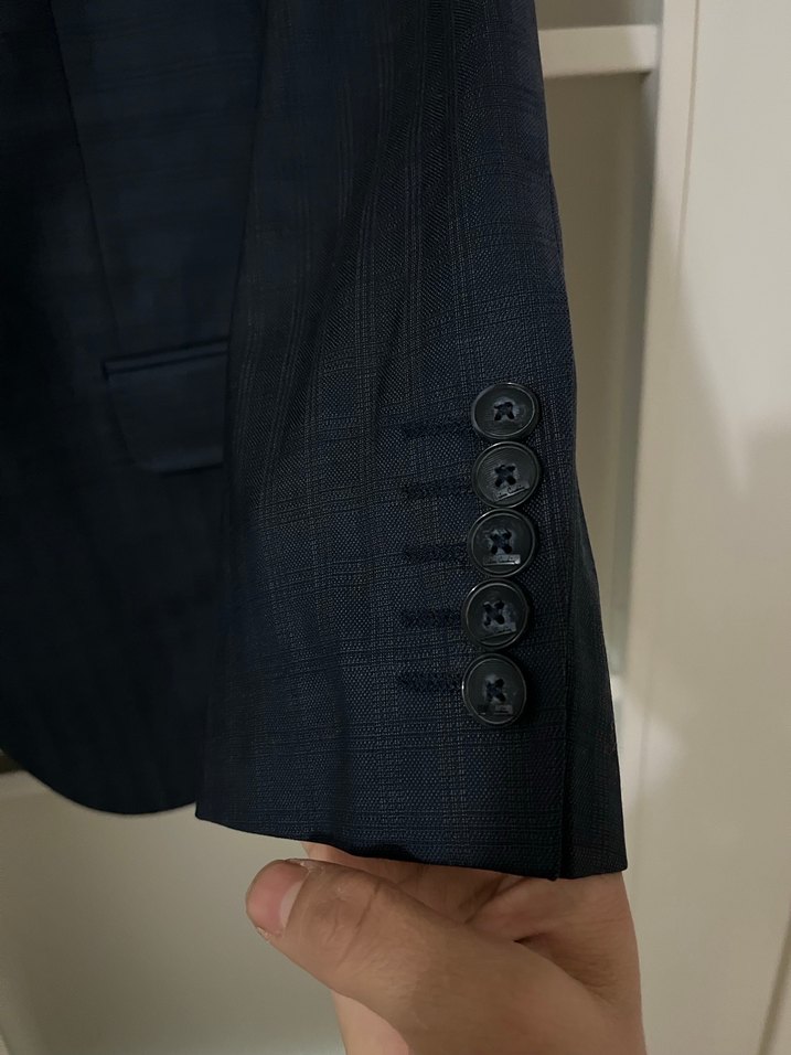 Klasik Siyah Erkek Takım Elbise Ceketi - Görsel 3