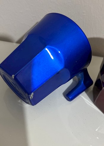 Koyu Mavi ve Bordo kahve fincanı - Görsel 3