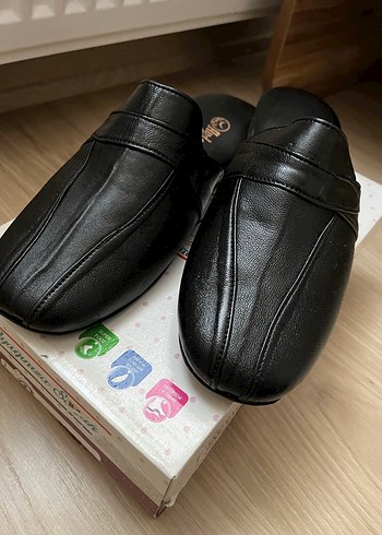 Siyah Tokalı Erkek Ev Terliği - Görsel 3