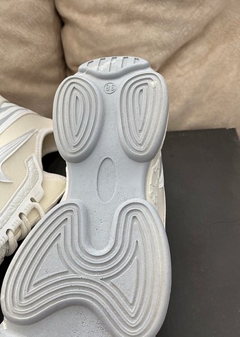 Beyaz Vty Bağcıklı Stiletto Topuklu Kadın Spor Ayakkabı - Görsel 4