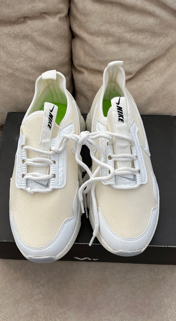 Beyaz Vty Bağcıklı Stiletto Topuklu Kadın Spor Ayakkabı - Görsel 3