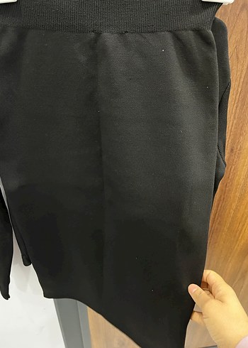 Düğmeli Siyah Kadın Ceket takım - Görsel 13