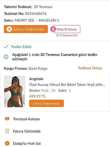 Trendyol & Milla Bikini takımı