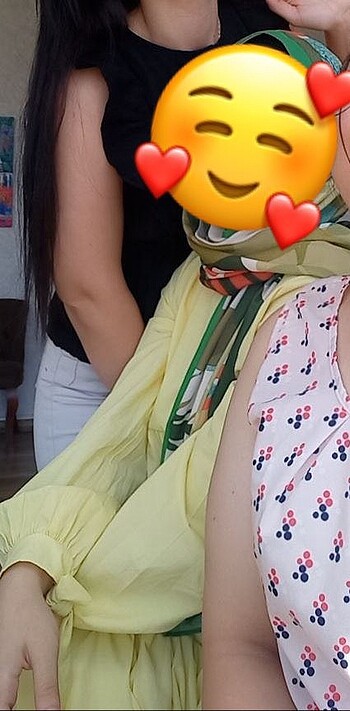 36 Beden Uzun tesettür sarı elbise