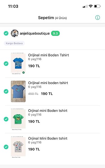 Mini Boden Tshirtler