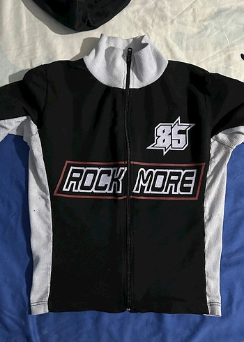 Rock Punk Tarzı Siyah Fermuarlı Bluz