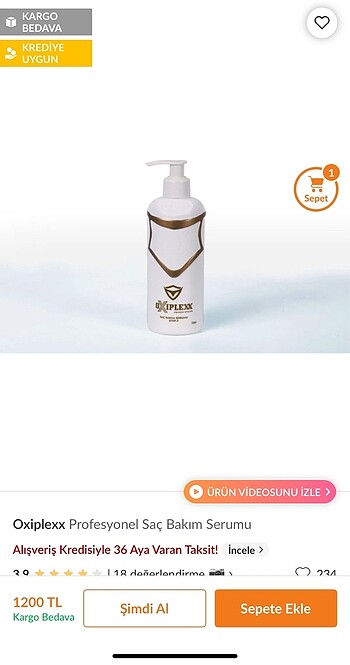 Beden Oxiplex sac maskesi