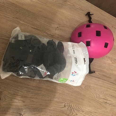  Beden Oxelo Scooter paten kaykay desteği ile Kask