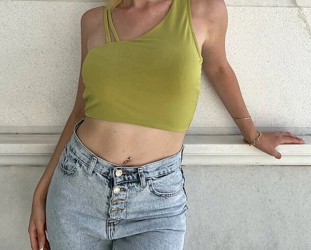 Yeşil Çift Asklı Crop
